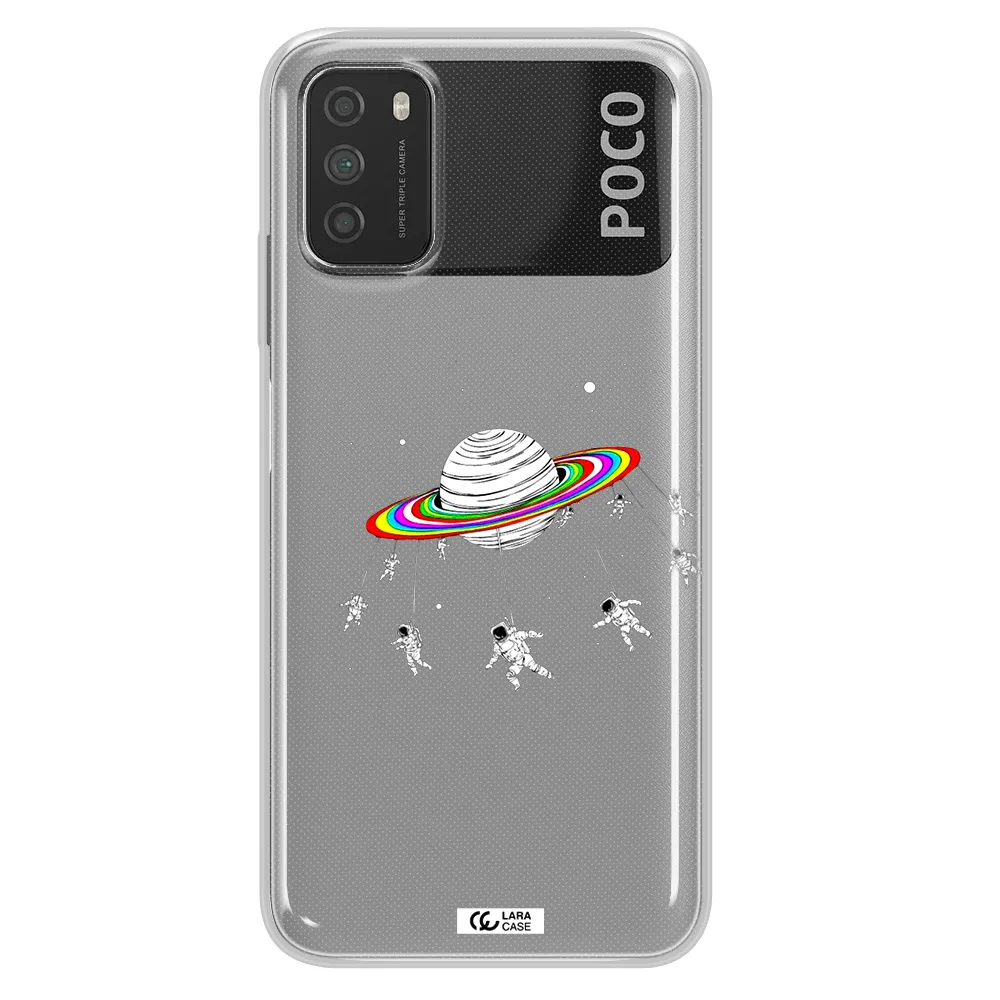 Pluto Rainbow Xiaomi Poco M3 Clear TPU Case