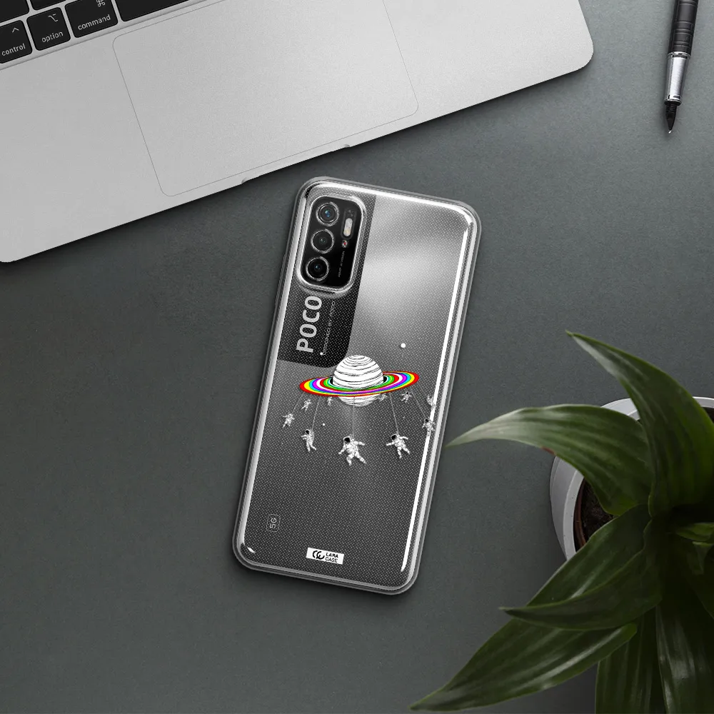 Pluto Rainbow Xiaomi Poco M4 Pro 5G Clear Tpu Case