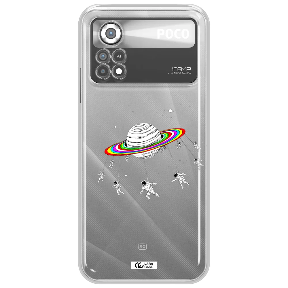 Pluto Rainbow Xiaomi Poco X4 Pro Clear TPU Case
