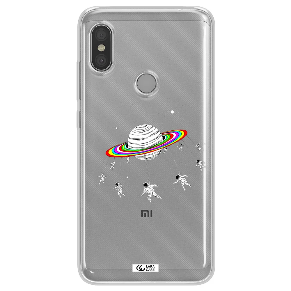 Pluto Rainbow Xiaomi Redmi Note 6 Pro Clear TPU Case