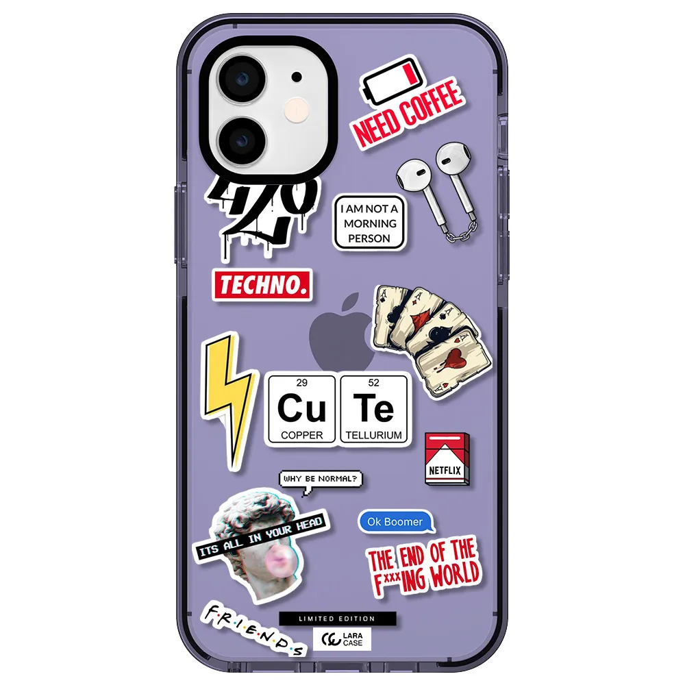Cute Apple iPhone 11 impact Lilac Case