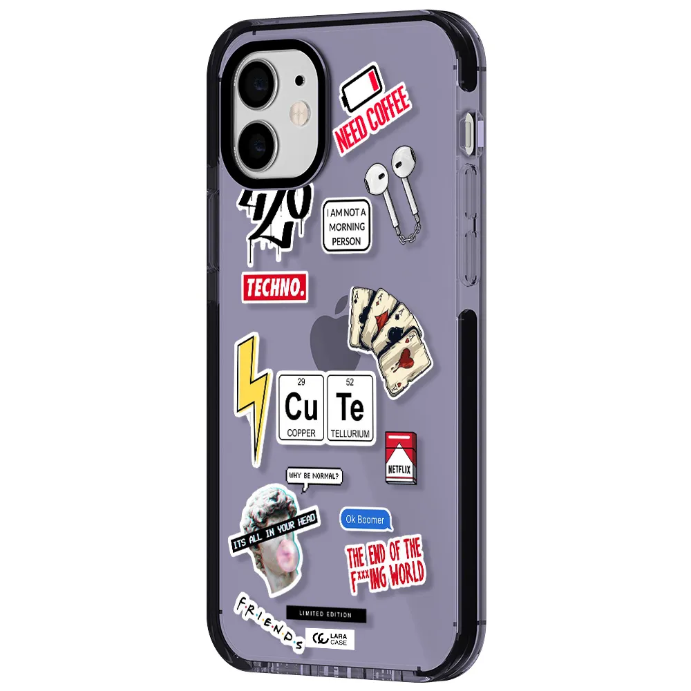 Cute Apple iPhone 11 impact Lilac Case