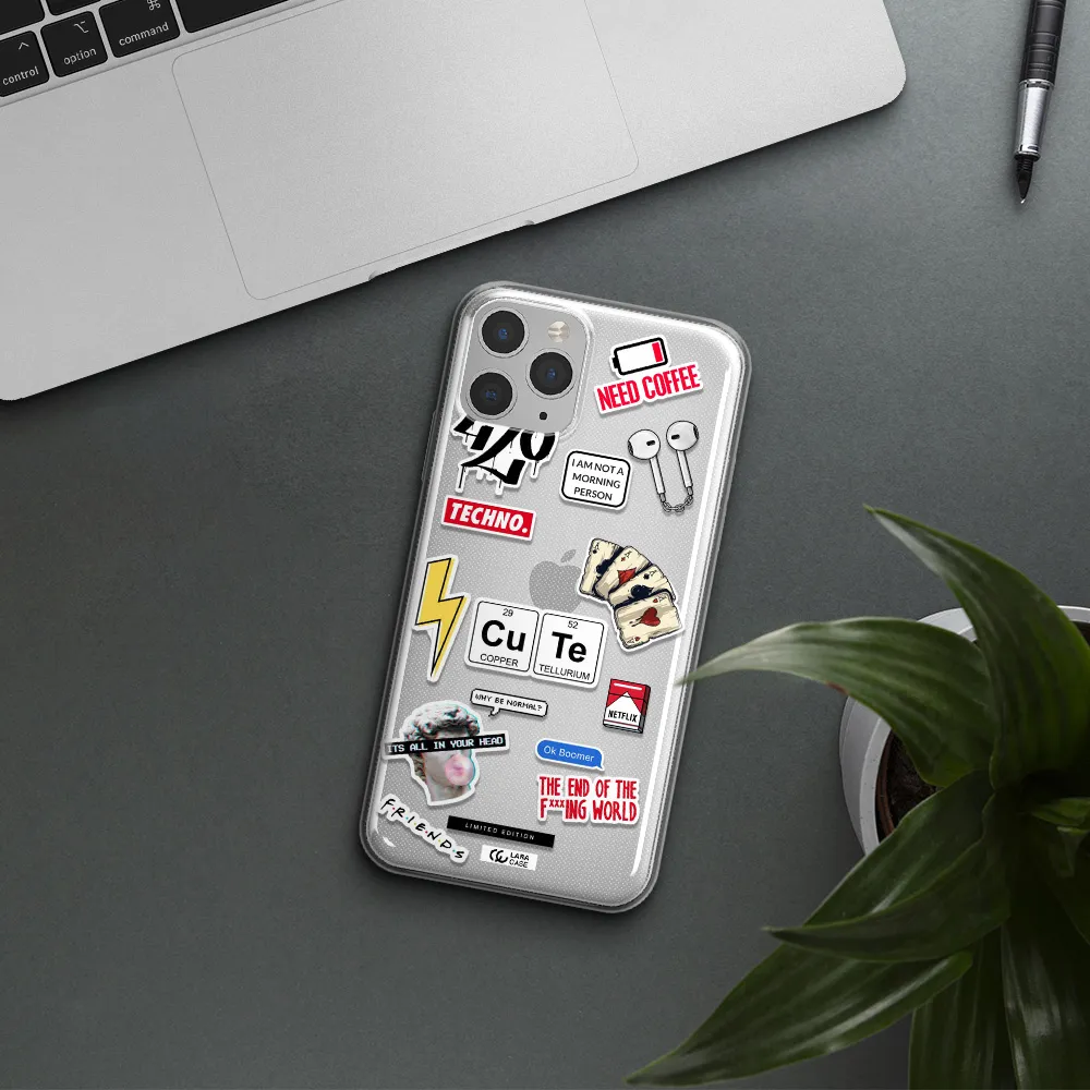 Cute Apple iPhone 11 pro Clear TPU Case
