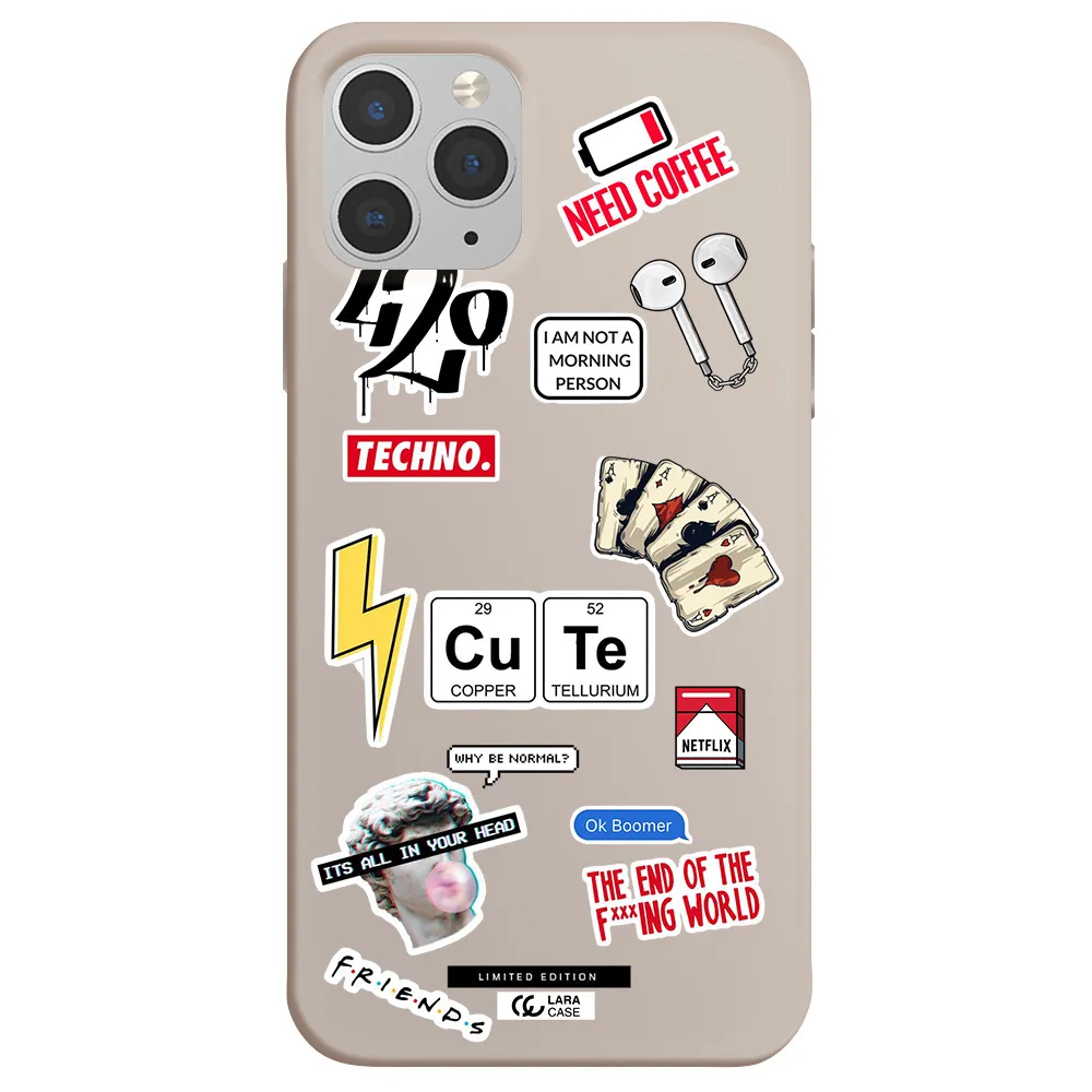 Cute Apple iPhone 11 pro max Silicone Stone Case