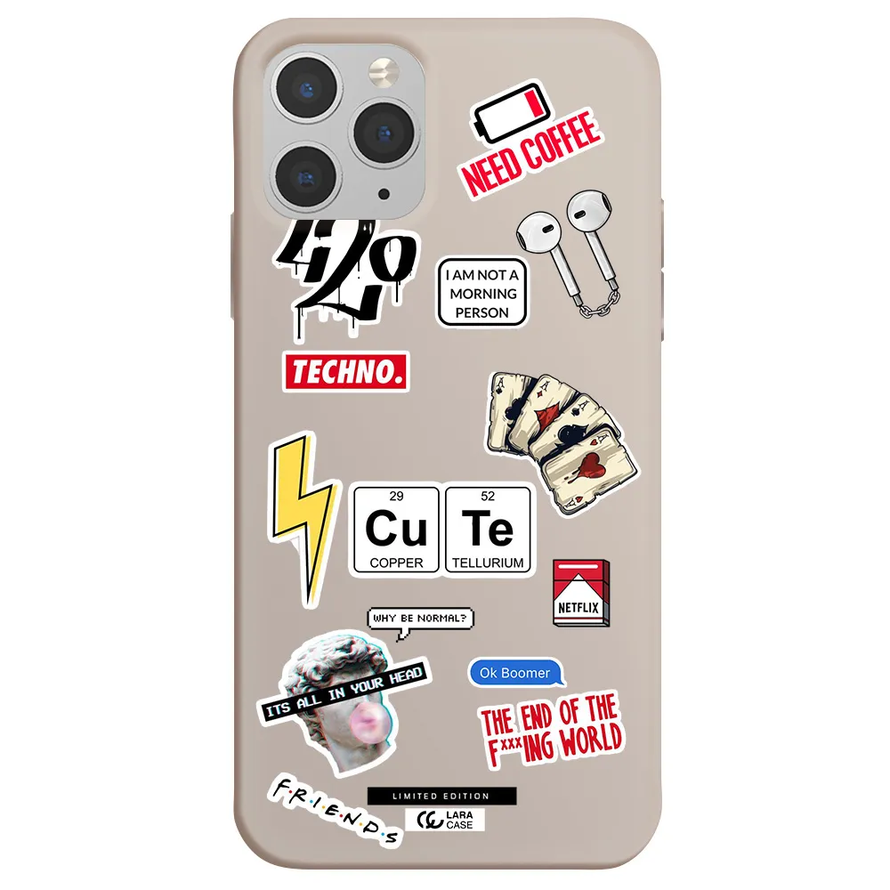 Cute Apple iPhone 11 pro Silicone Stone Case