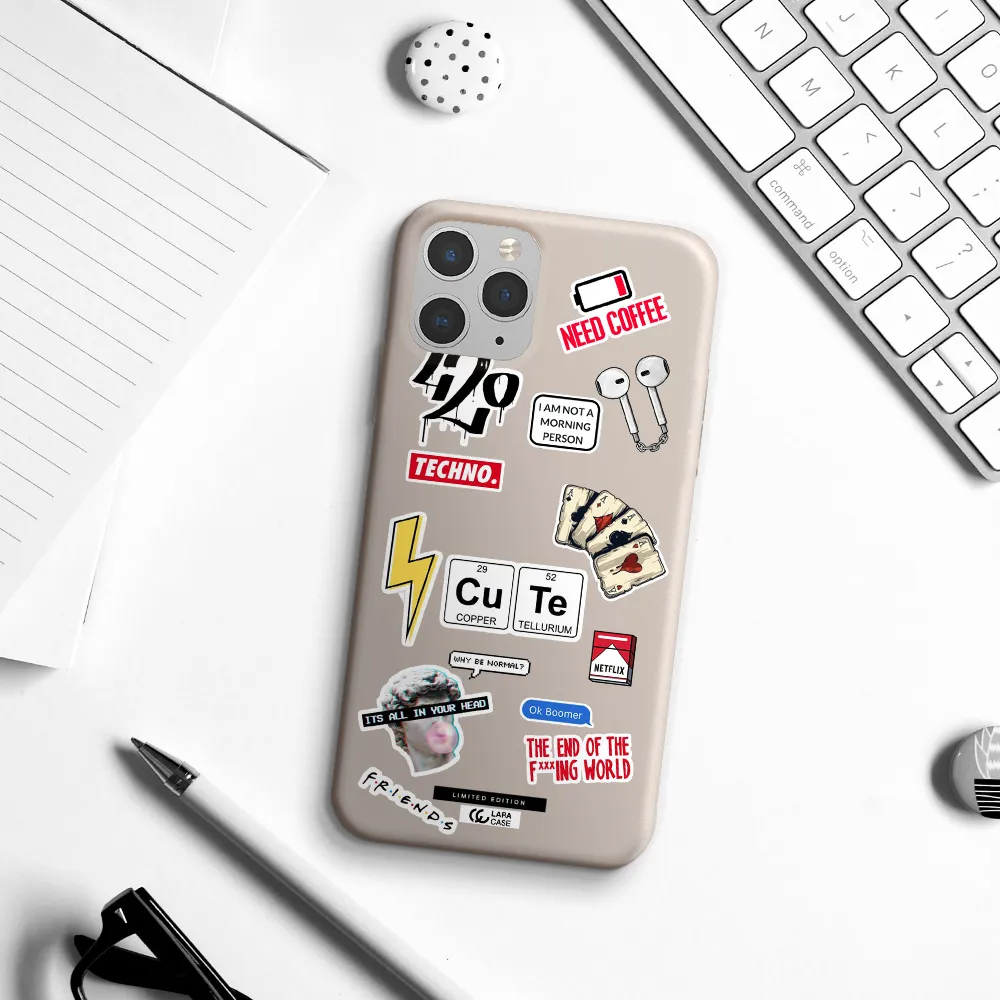 Cute Apple iPhone 11 pro Silicone Stone Case
