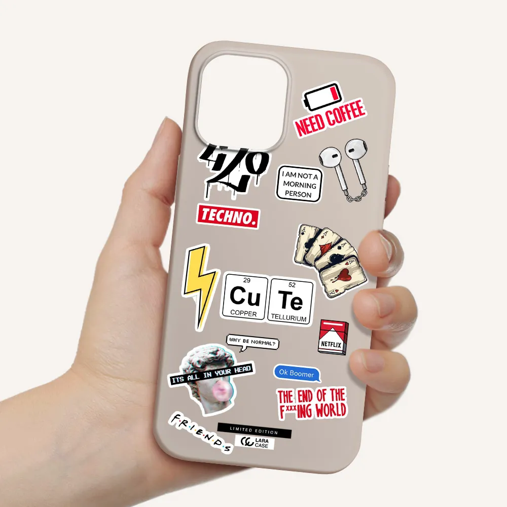 Cute Apple iPhone 12 pro Silicone Stone Case