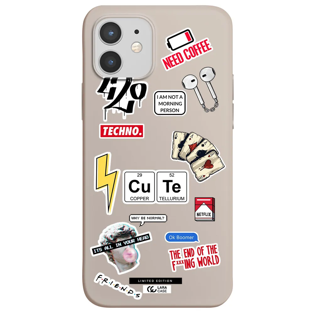 Cute Apple iPhone 12 Silicone Stone Case