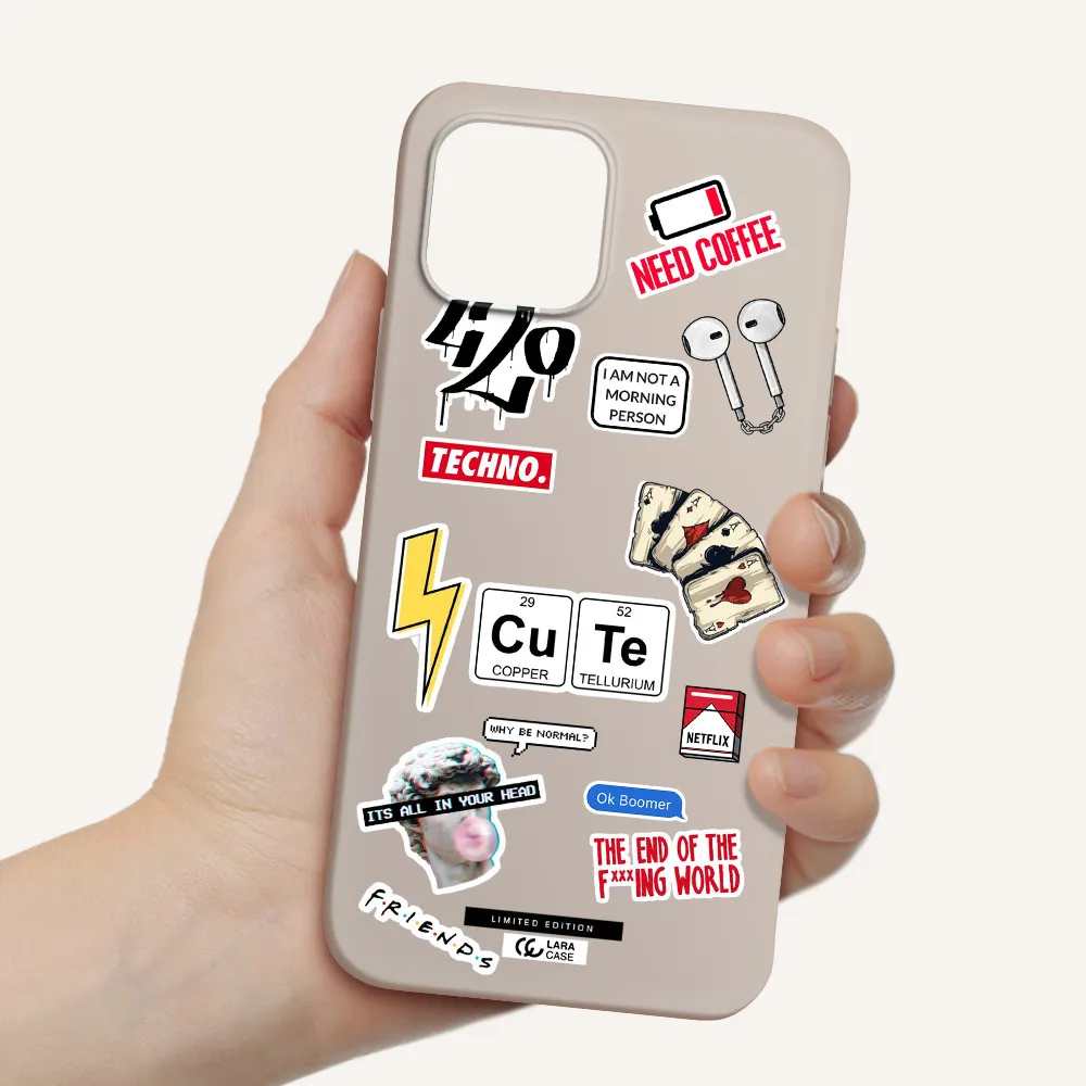 Cute Apple iPhone 12 Silicone Stone Case