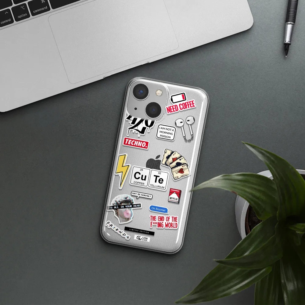 Cute Apple iPhone 13 Clear TPU Case