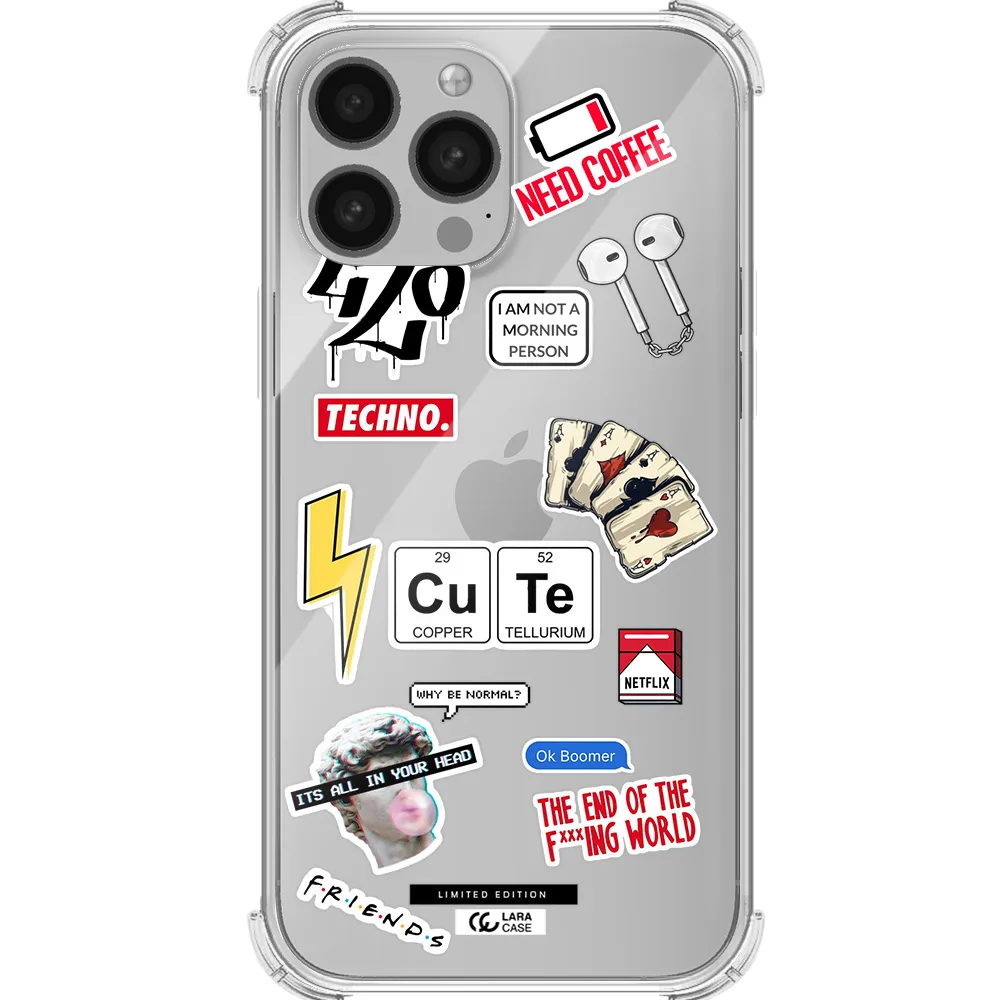 Cute Apple iPhone 13 Pro Max Clear PC Case