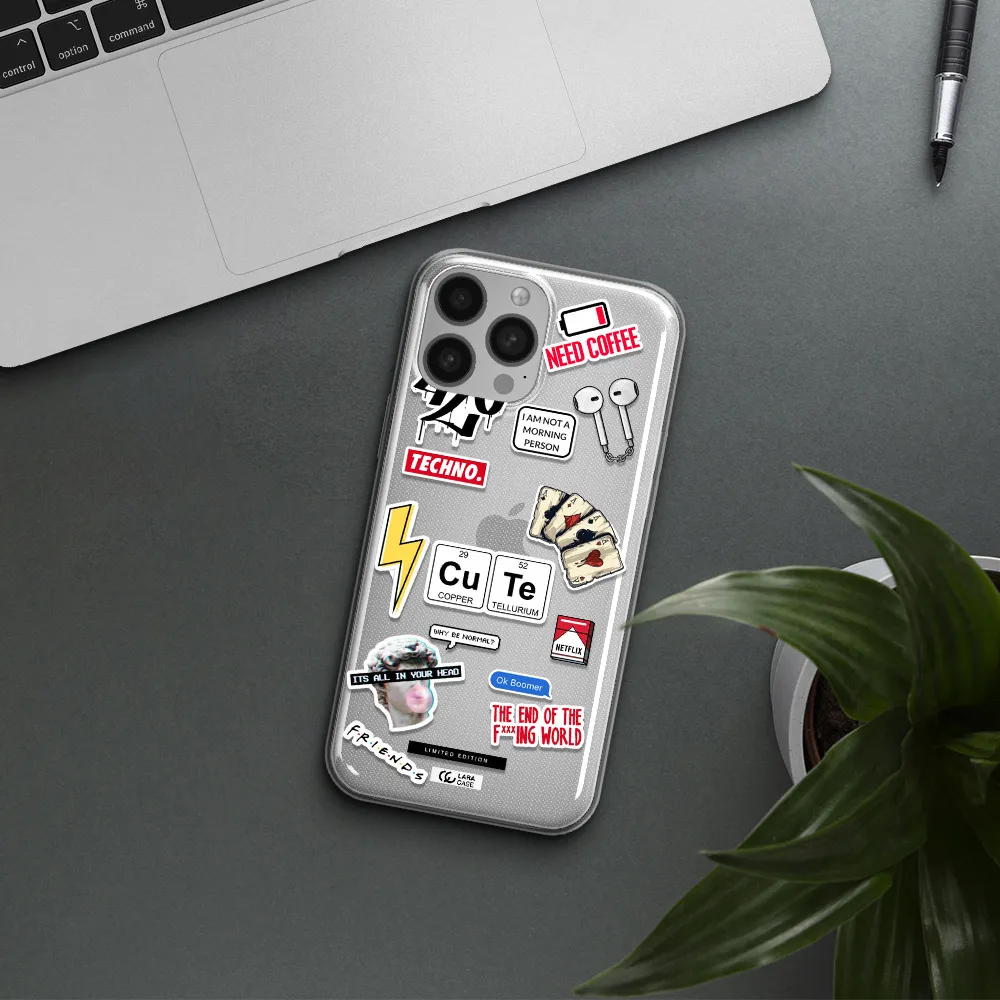 Cute Apple iPhone 13 Pro Max Clear TPU Case