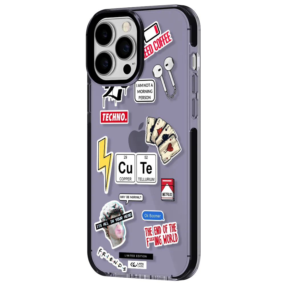 Cute Apple iPhone 13 Pro Max impact Lilac Case