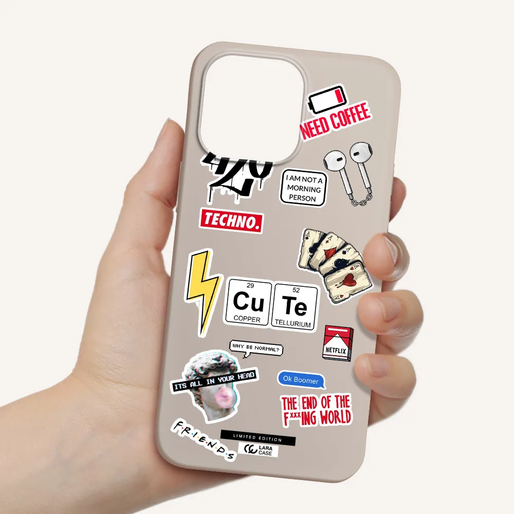 Cute Apple iPhone 14 pro max Silicone Stone Case