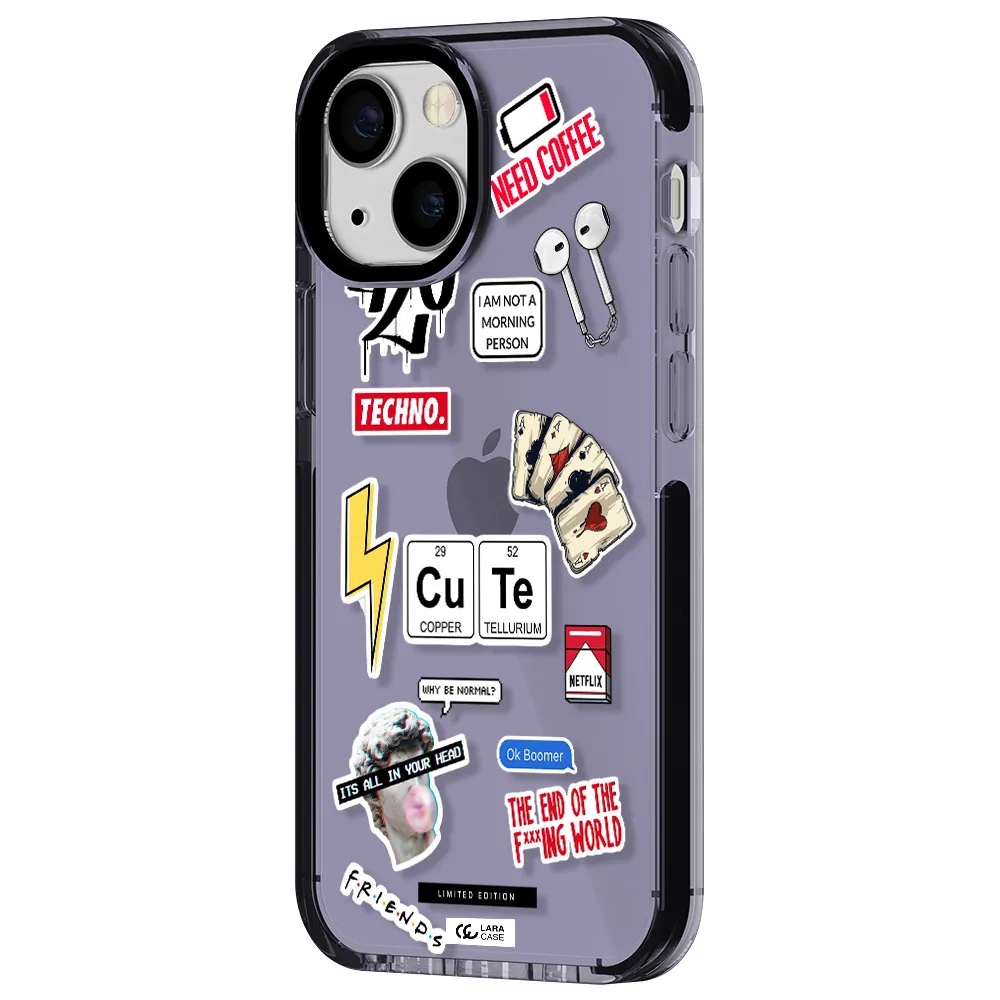 Cute Apple iPhone 15 impact Lilac Case