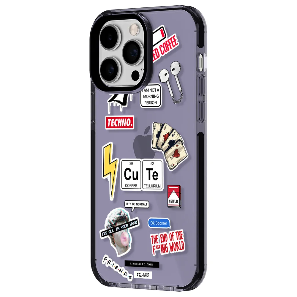 Cute Apple iPhone 15 Pro Max impact Lilac Case