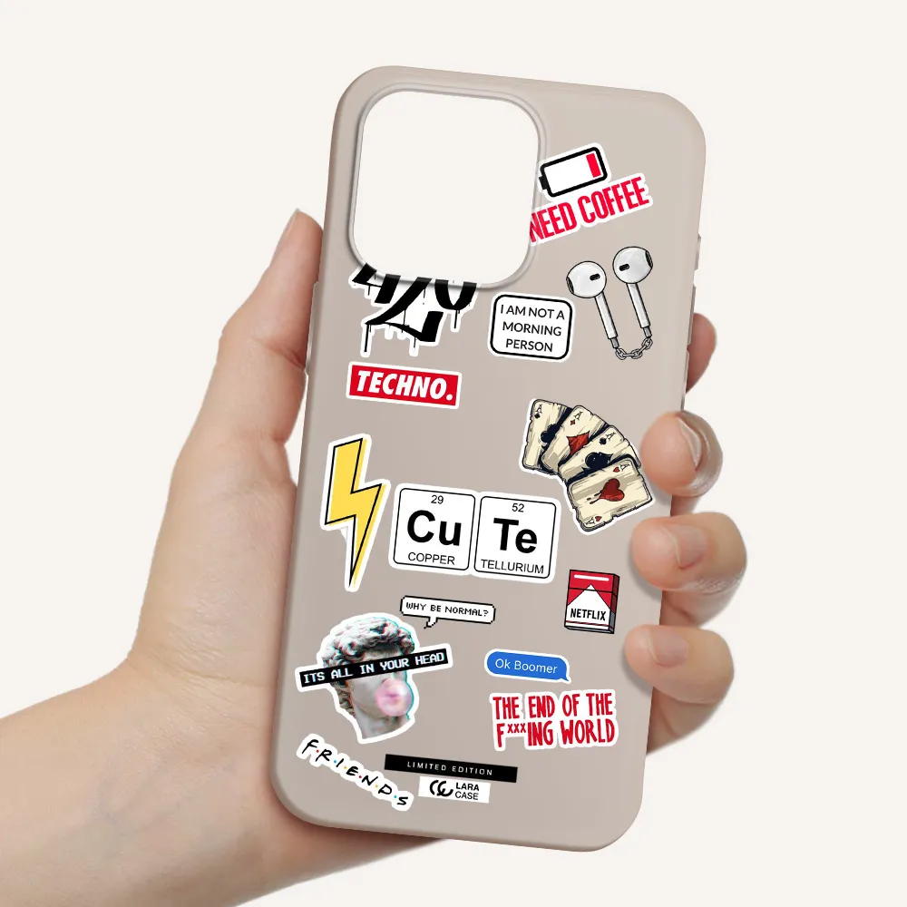 Cute Apple Iphone 15 Pro max Silicone Stone Case