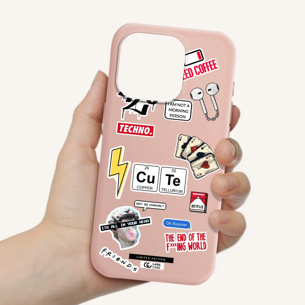 Cute Apple Iphone 15 Pro Silicone Pastel Pink Case