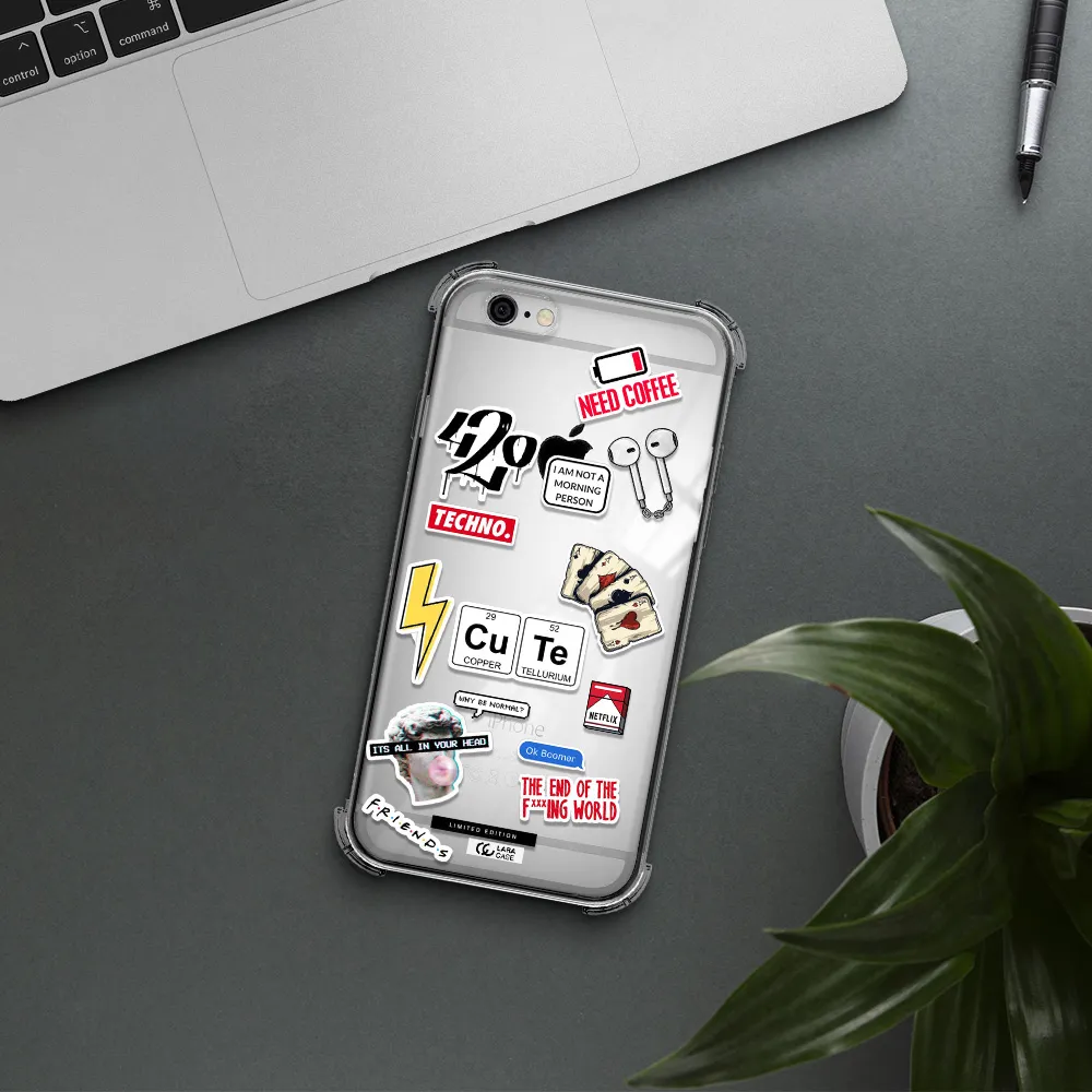 Cute Apple iPhone 6 Clear PC Case