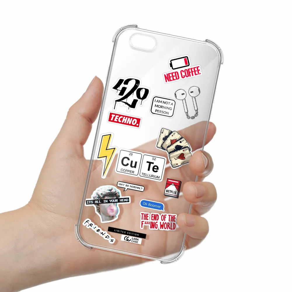 Cute Apple iPhone 6 plus Clear PC Case