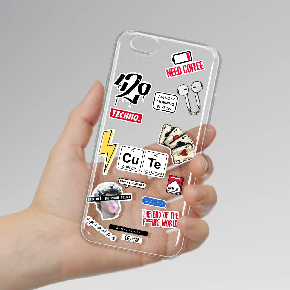 Cute Apple iPhone 6 plus Clear TPU Case