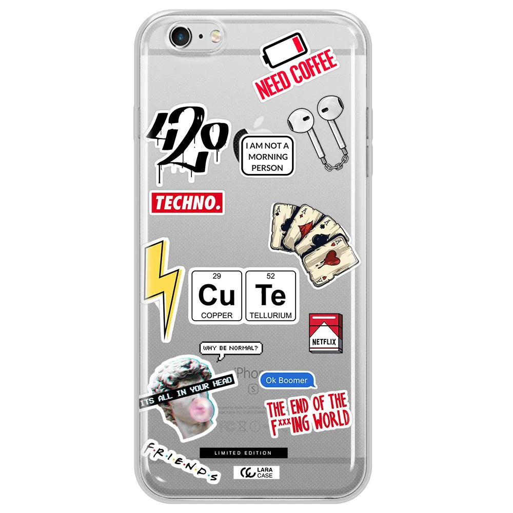 Cute Apple iPhone 6 s plus Clear TPU Case