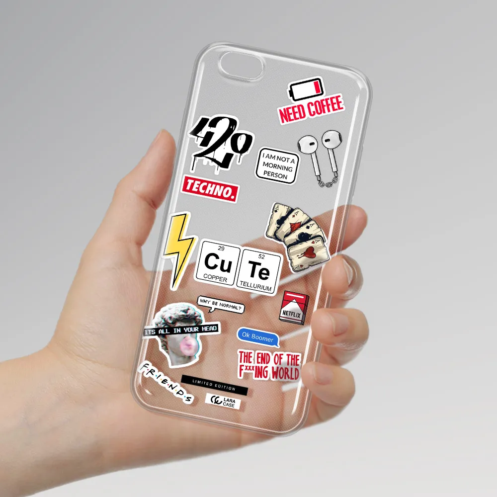 Cute Apple iPhone 6 s plus Clear TPU Case