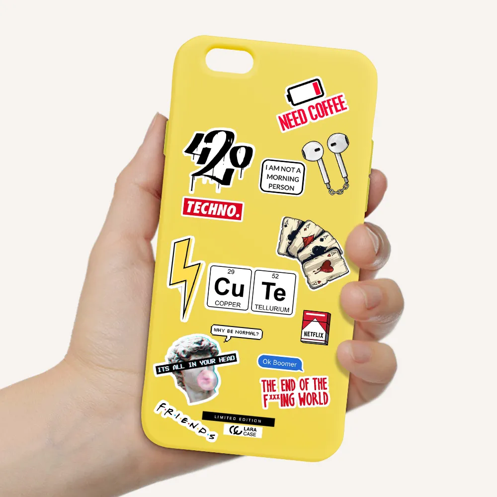 Cute Apple iPhone 6 Silicone canary yellow Case