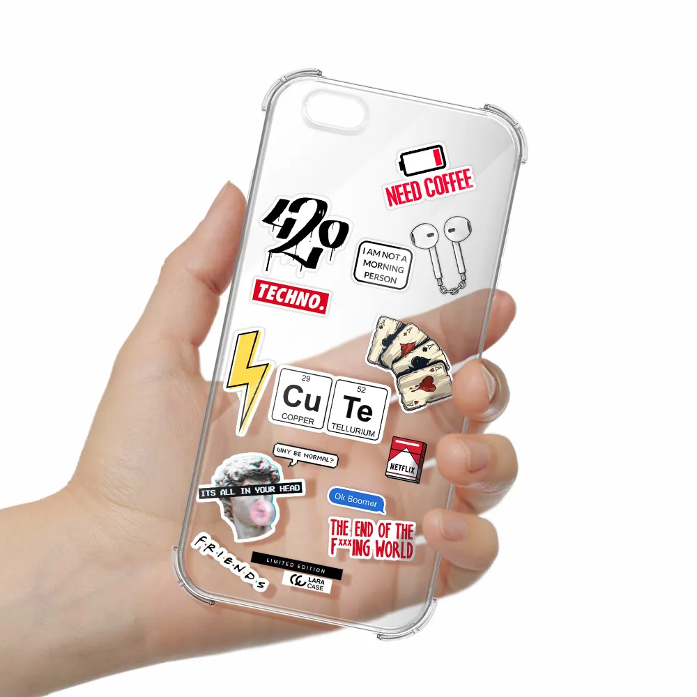 Cute Apple iPhone 6S Clear PC Case