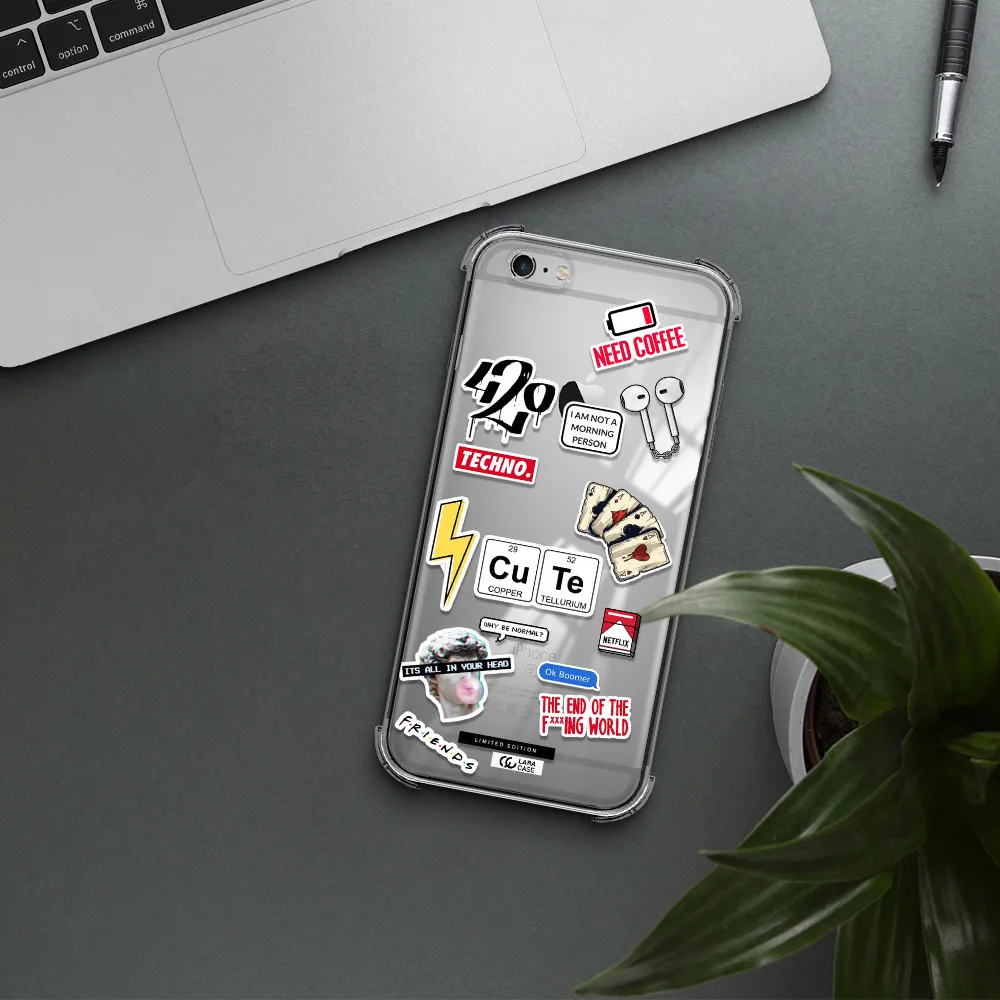 Cute Apple iPhone 6S Clear PC Case