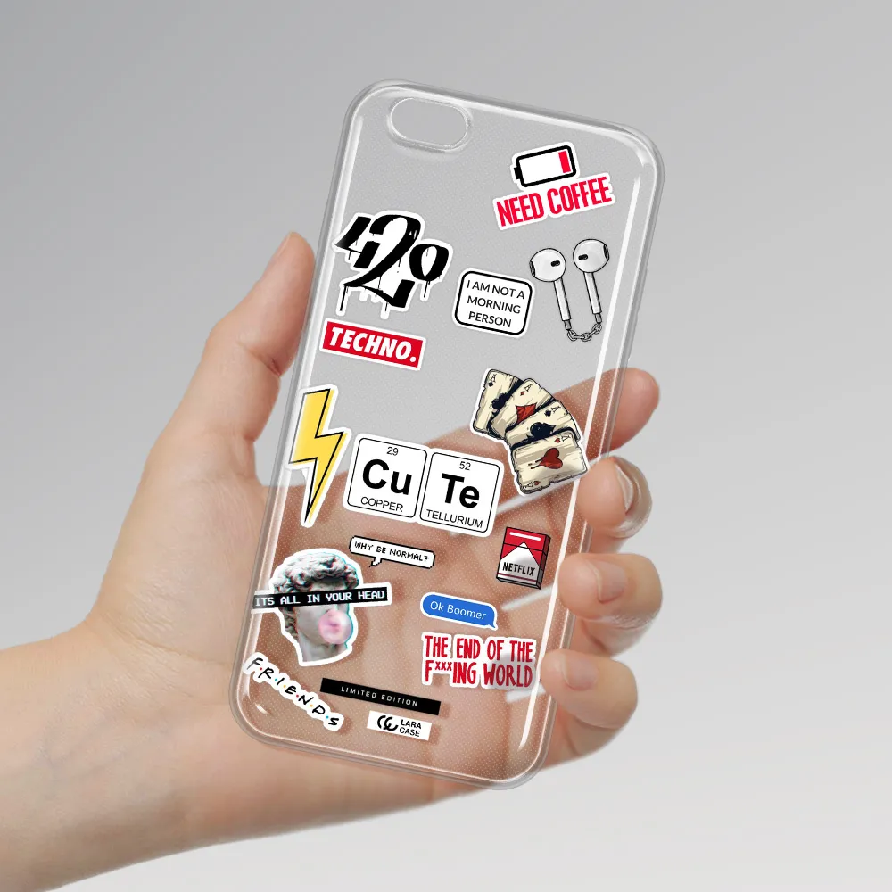 Cute Apple iPhone 6S Clear TPU Case