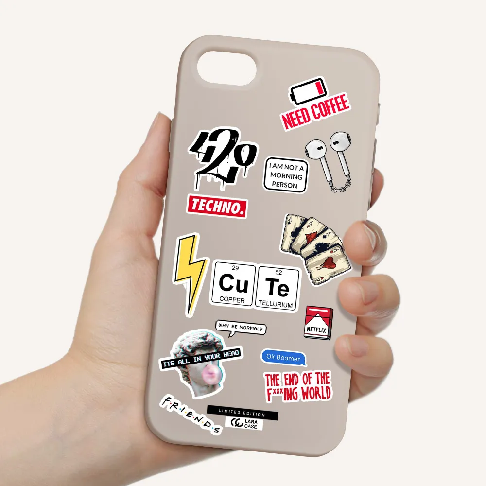 Cute Apple iPhone se 2020 Silicone Stone Case