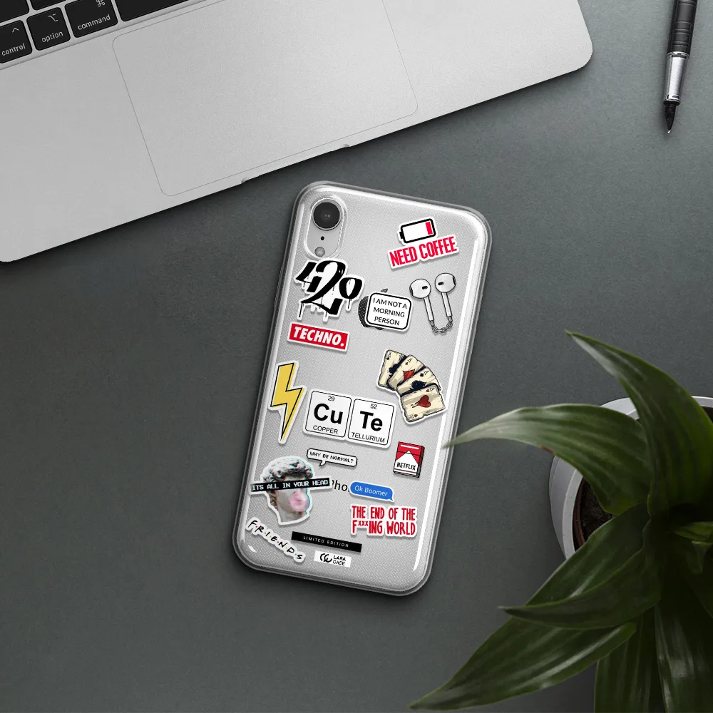 Cute Apple iPhone XR Clear TPU Case