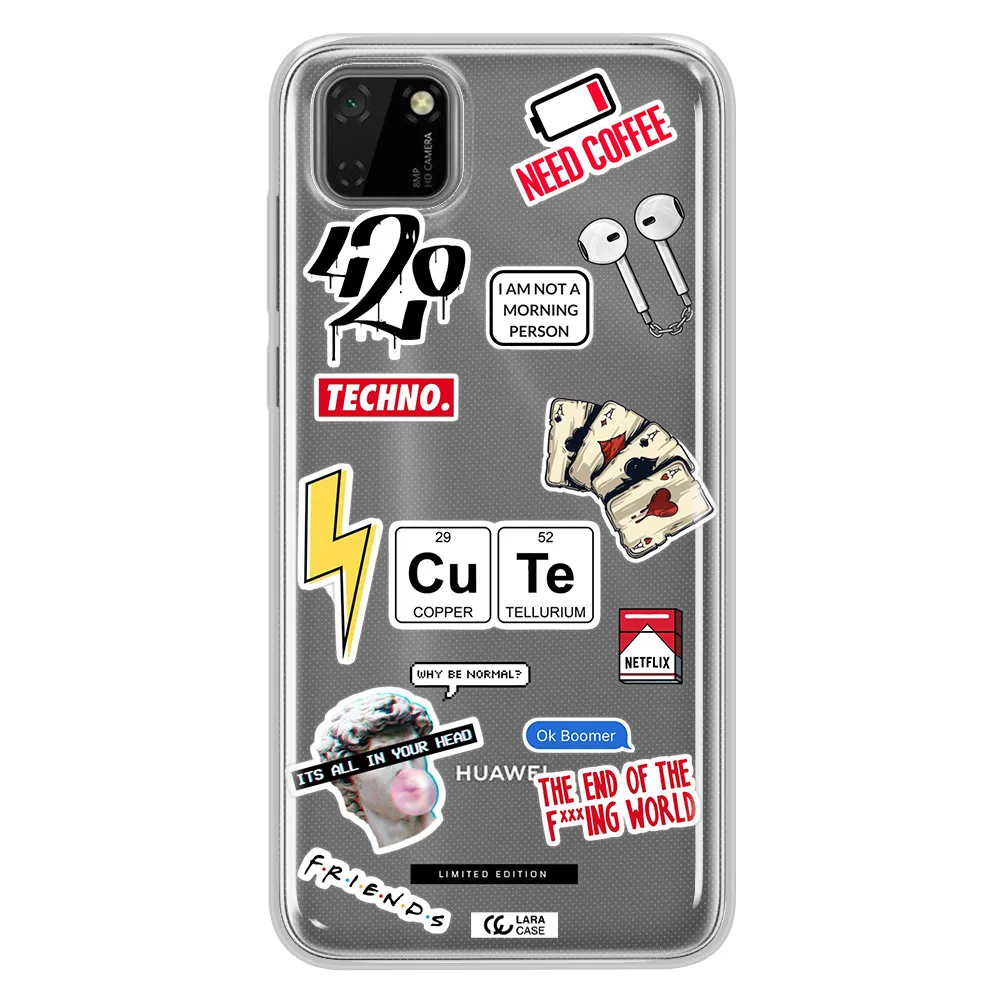 Cute Huawei Honor 9S Clear TPU Case