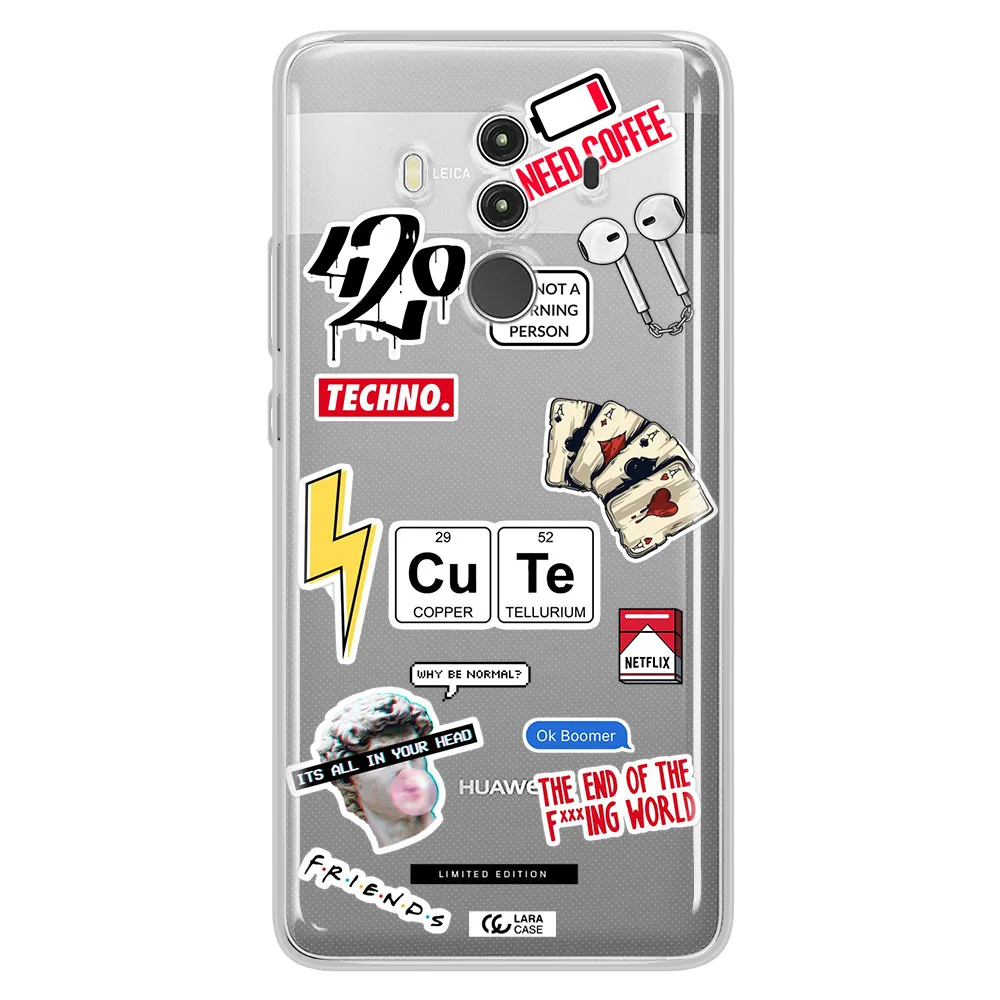 Cute Huawei Mate 10 Clear TPU Case