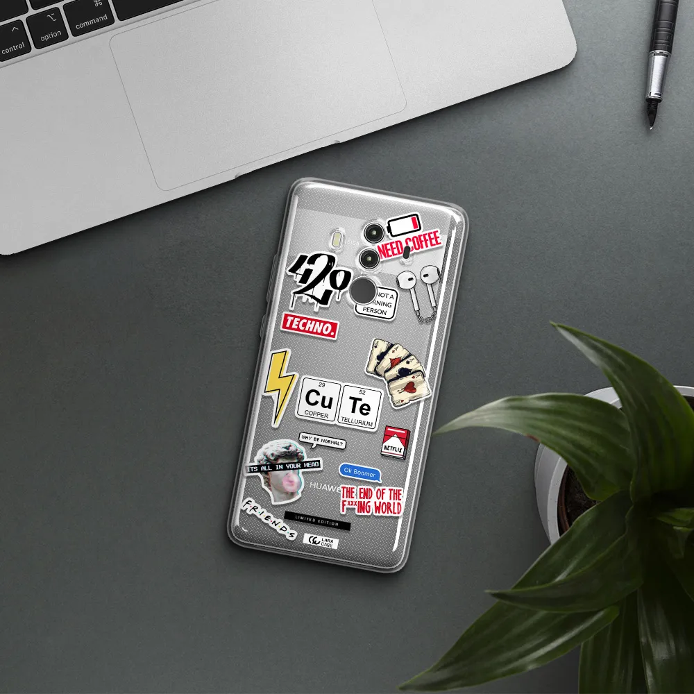 Cute Huawei Mate 10 Clear TPU Case
