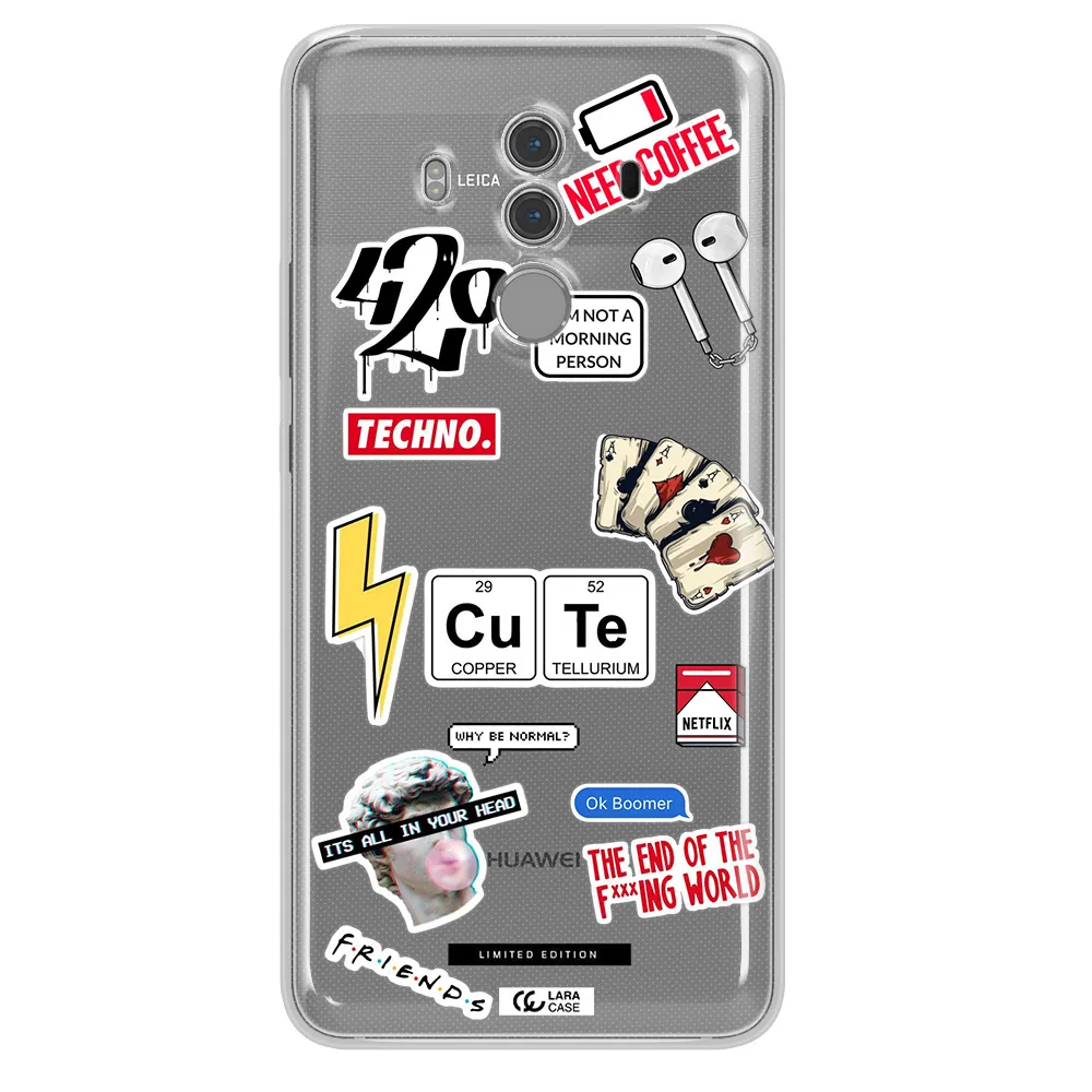 Cute Huawei Mate 10 Pro Clear TPU Case