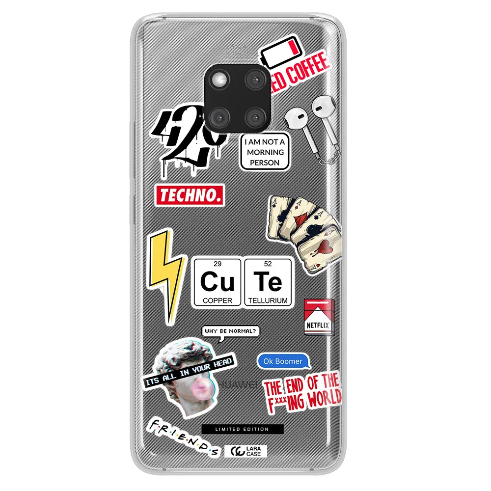 Cute Huawei Mate 20 Pro Clear TPU Case