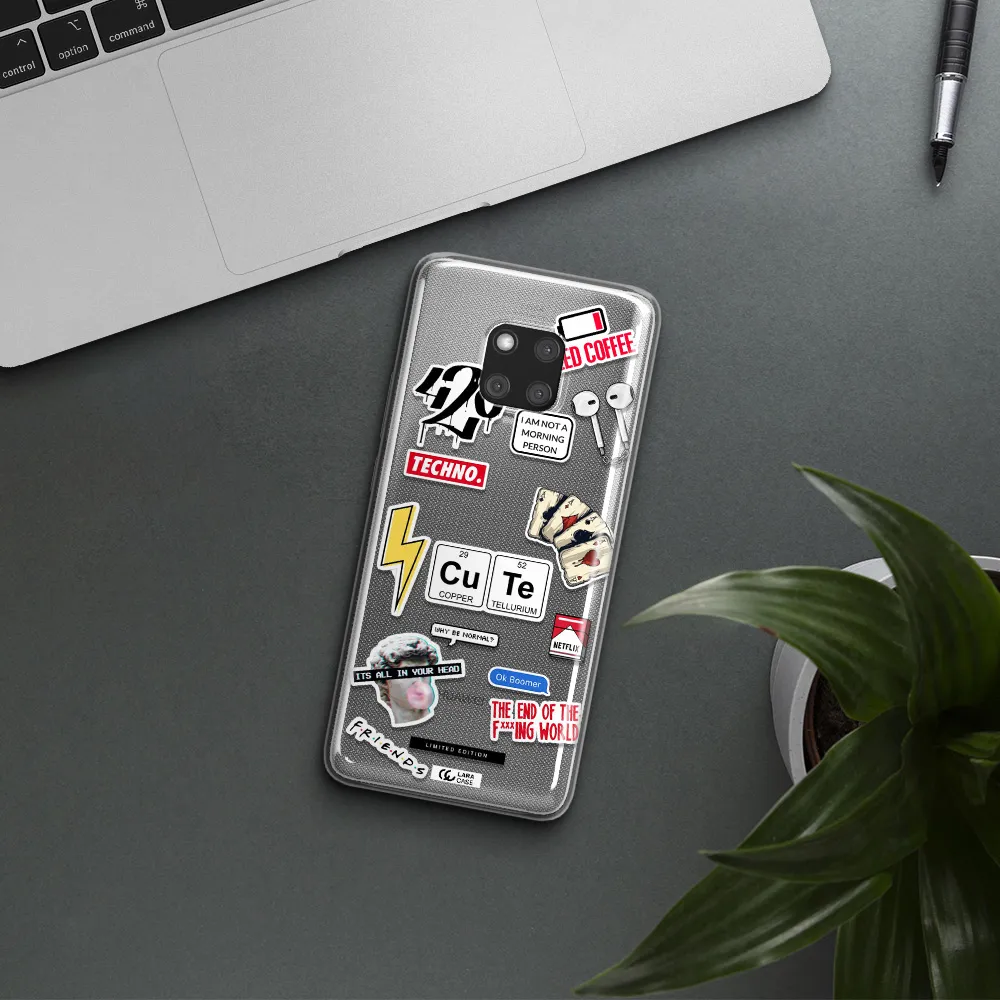 Cute Huawei Mate 20 Pro Clear TPU Case