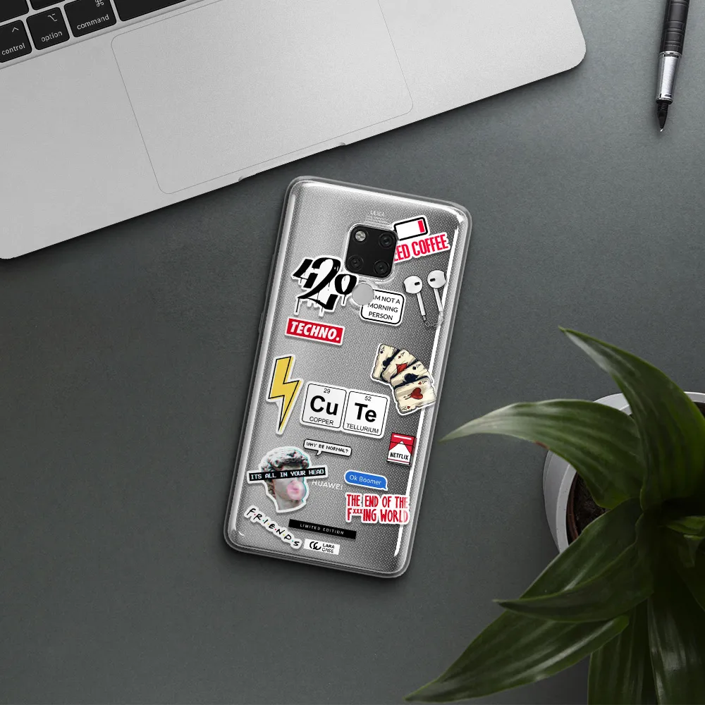 Cute Huawei Mate 20X Clear TPU Case