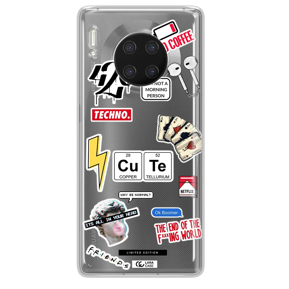 Cute Huawei Mate 30 Pro Clear TPU Case