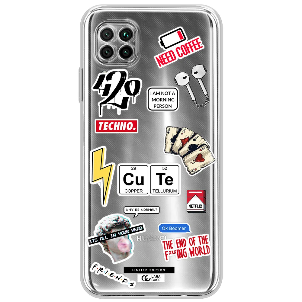 Cute Huawei Nova 7I Clear Tpu Case