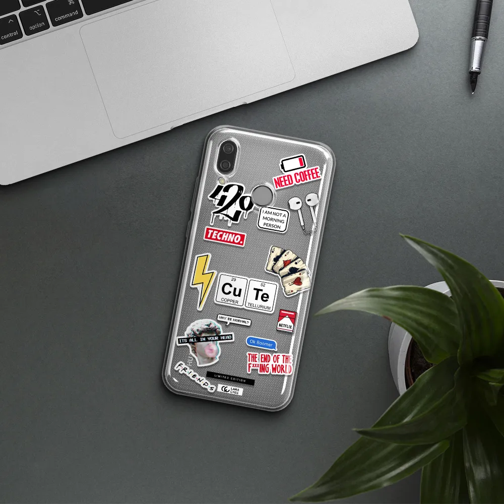 Cute Huawei P20 Lite Clear TPU Case