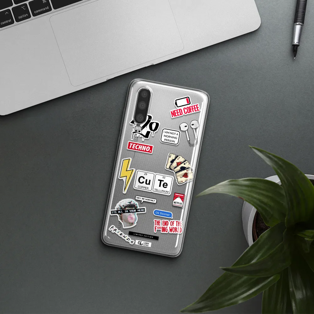 Cute Huawei P30 Clear TPU Case