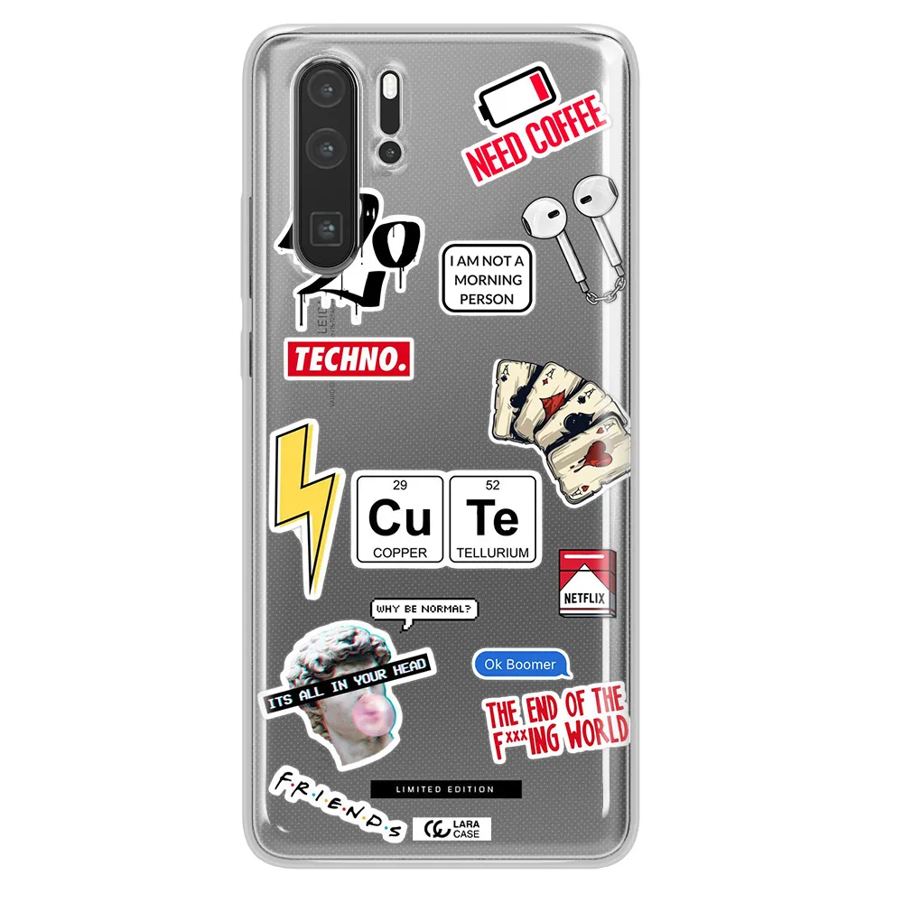 Cute Huawei P30 Pro Clear TPU Case