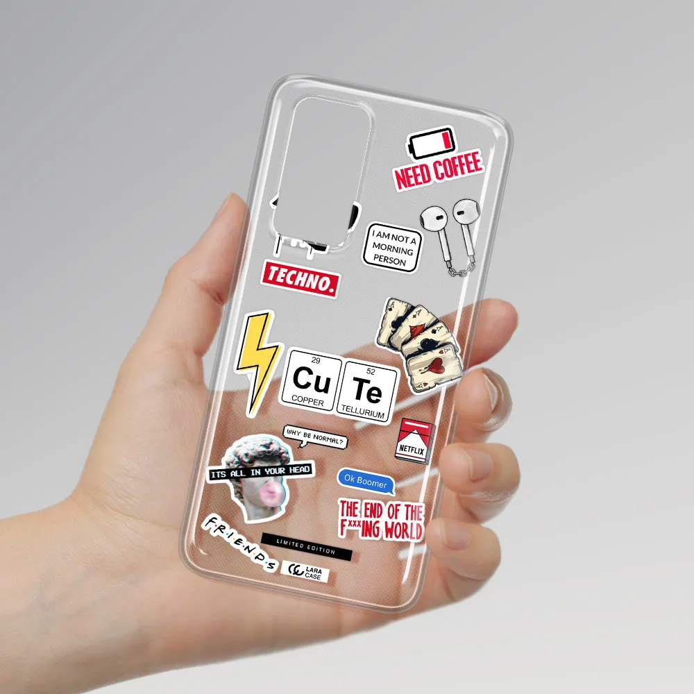 Cute Huawei P40 Clear TPU Case