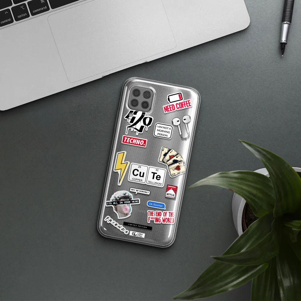 Cute Huawei P40 Lite Clear TPU Case