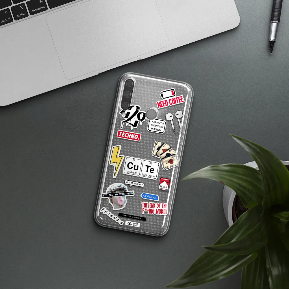 Cute Huawei P40 Lite E Clear TPU Case