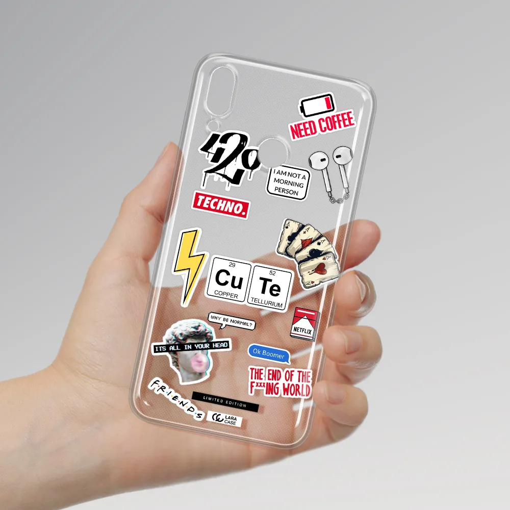 Cute Huawei Y9 2019 Clear TPU Case