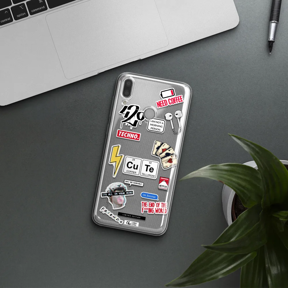 Cute Huawei Y9 2019 Clear TPU Case